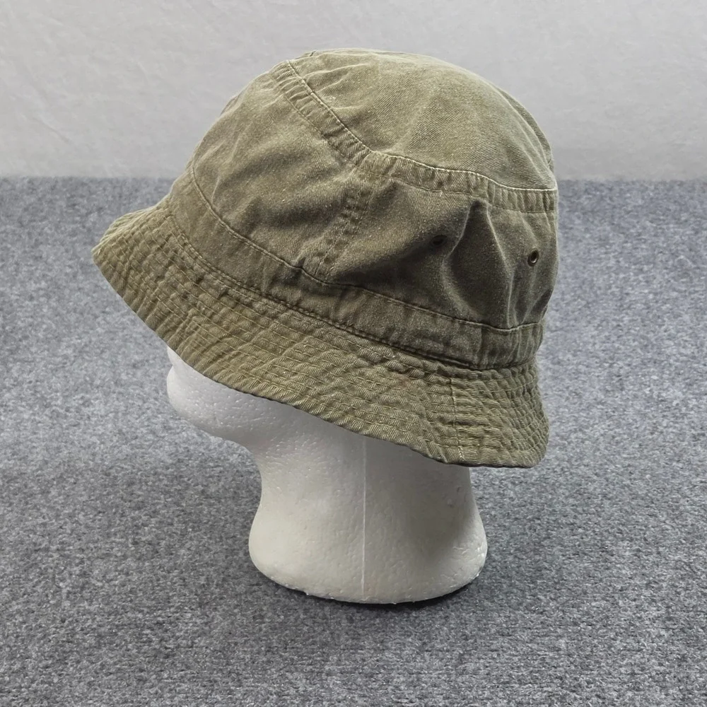 Olive Green Bucket Hat Medium Olive Green Outdoor Sun Utility Grunge Fishing Cap